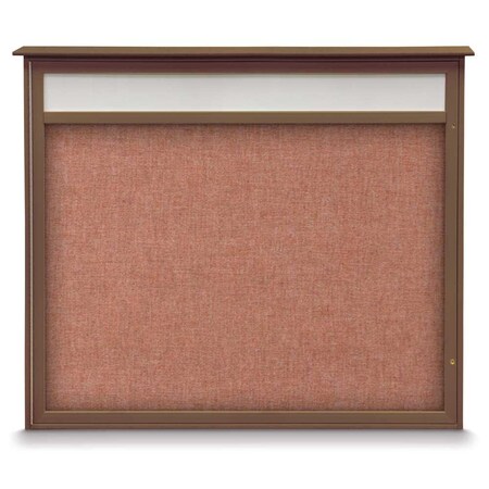 United Visual Products Double Door Enclosed Indoor Letterboard UV11255-WHITE-GREEN
